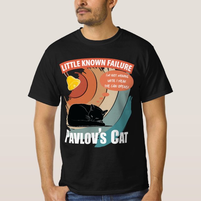 Pavlovs katt - Funny psykologi T Shirt (Framsida)