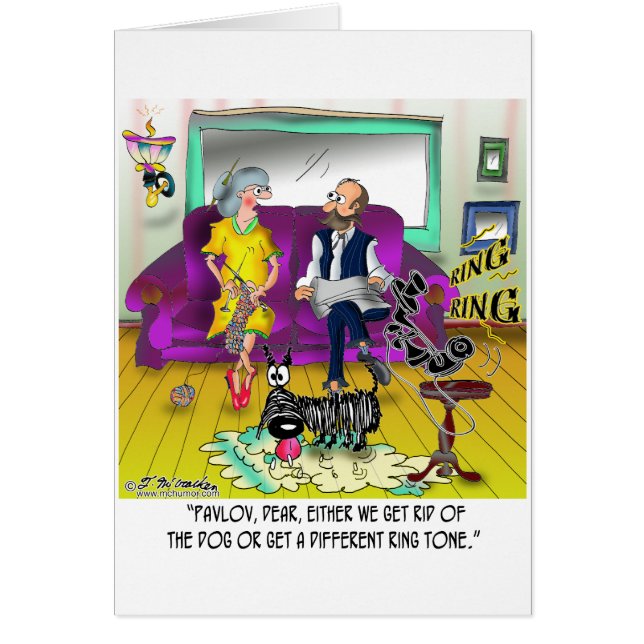 Pavlovs ring tonar hälsningskort (Framsidan)
