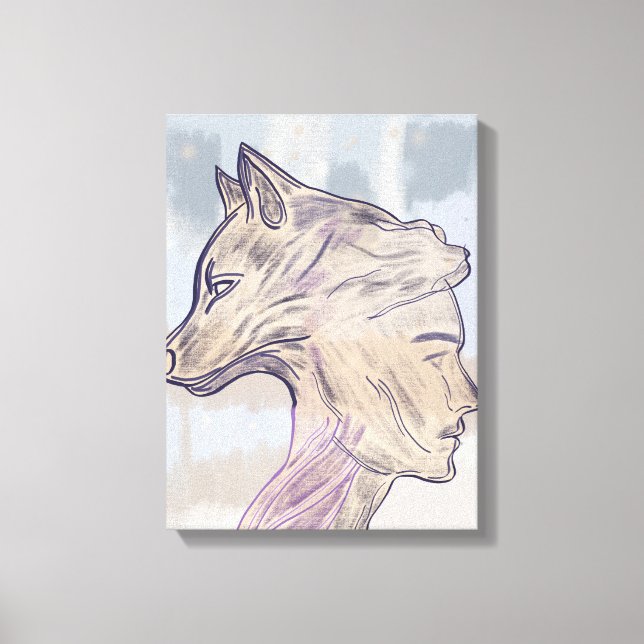 Paw and Still I – Silent Companionship Canvastryck (Framsida)