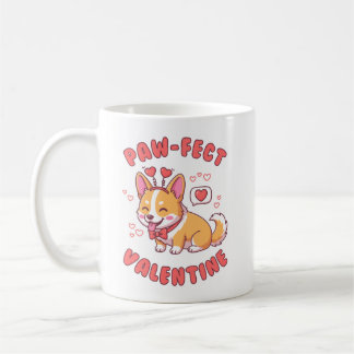 Paw-Fect Valentine - Corgi Dog Valentine Gift Kaffemugg