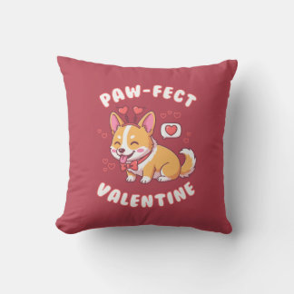 Paw-Fect Valentine - Corgi Dog Valentine Gift Kudde