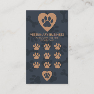 Paw Heart Pet Veterinär Lojalitetskort