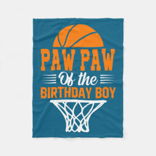 Paw paw till födelsedagsgrabben basket t shirt_1 fleecefilt