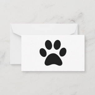 PAW PRINT ANTECKNINGSKORT