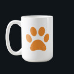 Paw Print Coffee Mugg<br><div class="desc">Roligt Paw Skriv ut design för djur älskare!</div>