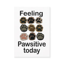 Paw Print Feeling Pawsitive Today Husdjursvård