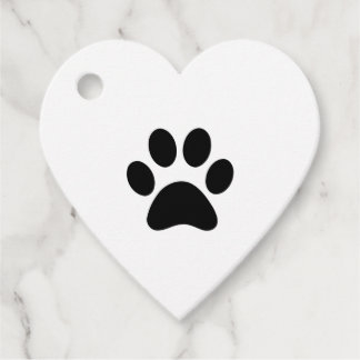 PAW PRINT GÅVOR ETIKETTER