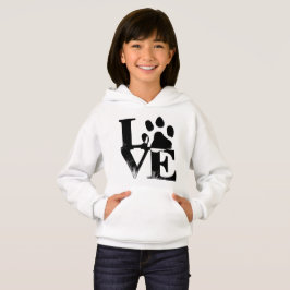 Paw Print Hoodie T Shirt