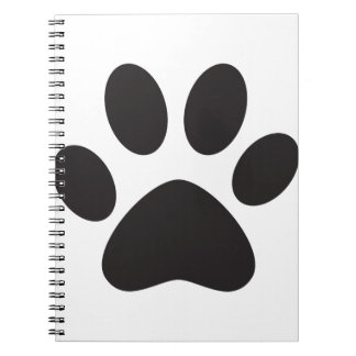 Paw Print Hund Cat Animal Pet Foot Puppy Anteckningsbok