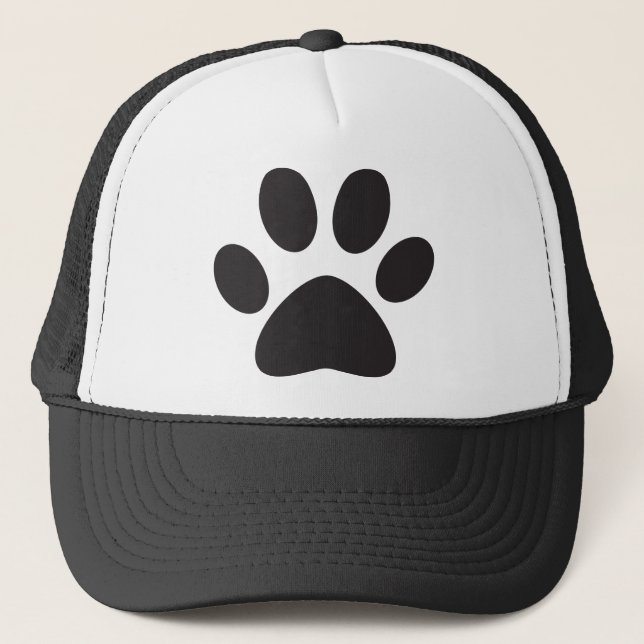 Paw Print Hund Cat Animal Pet Foot Puppy Keps (Framsida)