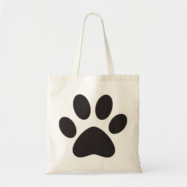 Paw Print Hund Cat Animal Pet Foot Puppy Tygkasse (Framsidan)
