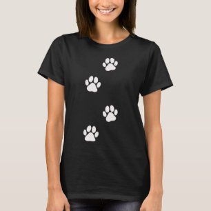 Paw Print Hund Cat-Djurälskare T Shirt