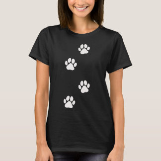 Paw Print Hund Cat-Djurälskare T Shirt