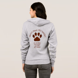Paw Print in Brown with Business Namn LIGHT T Shirt