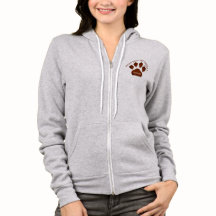 Paw Print in Brown with Business Namn LIGHT