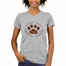 Paw Print in Brown with Business Namn LIGHT