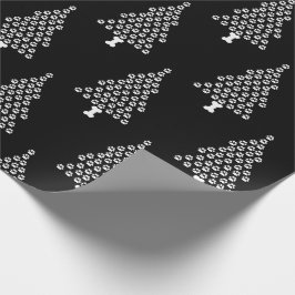 Paw Print Julgran Presentpapper