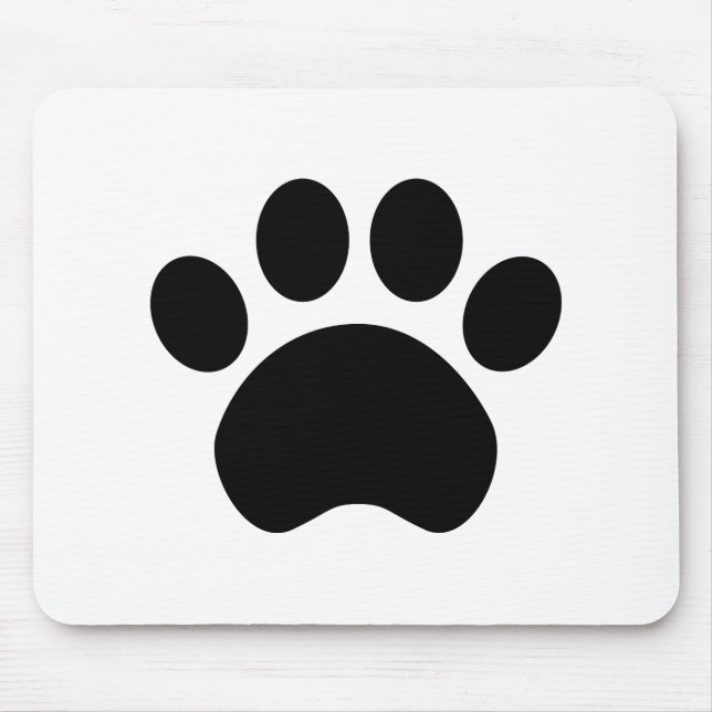 Paw Print Mousepad Musmatta (Framsidan)