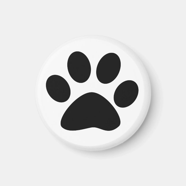 Paw Print Pattern Dog Mom Dad Christmas Favor Gift Magnet (Framsidan)
