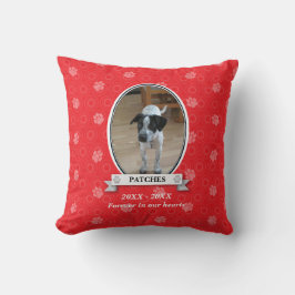 Paw Print Pet Memorial American MoJo Pillow Kudde