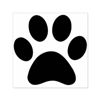 PAW PRINT SJÄLVFÄRGANDE STÄMPEL