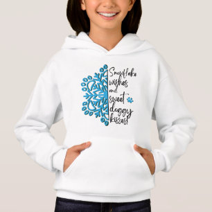 Paw Print Snowflake Doggy Kisses T Shirt