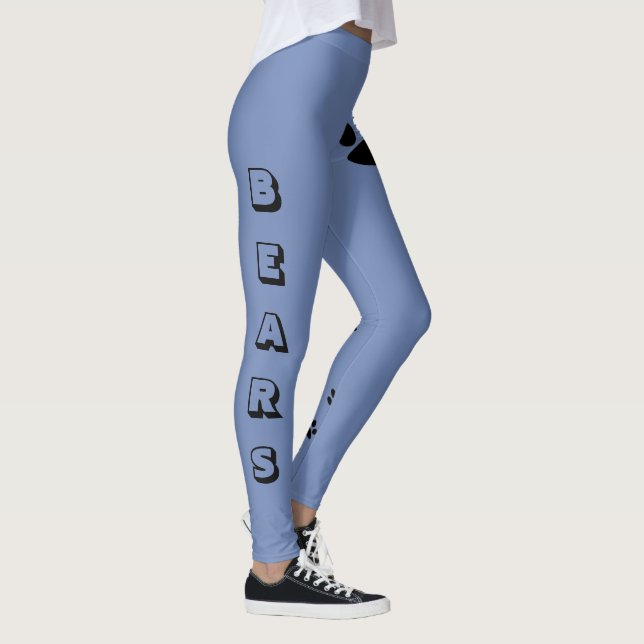 Paw Print Team idrottar alla Färg Leggings (Höger)
