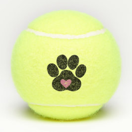 Paw Print Tennis Boll