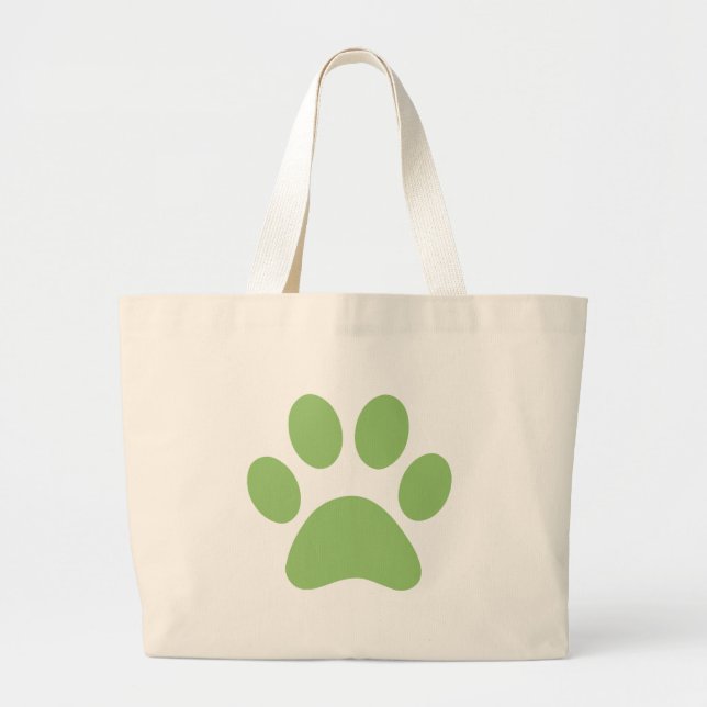 Paw Print Toot Bag Jumbo Tygkasse (Framsidan)