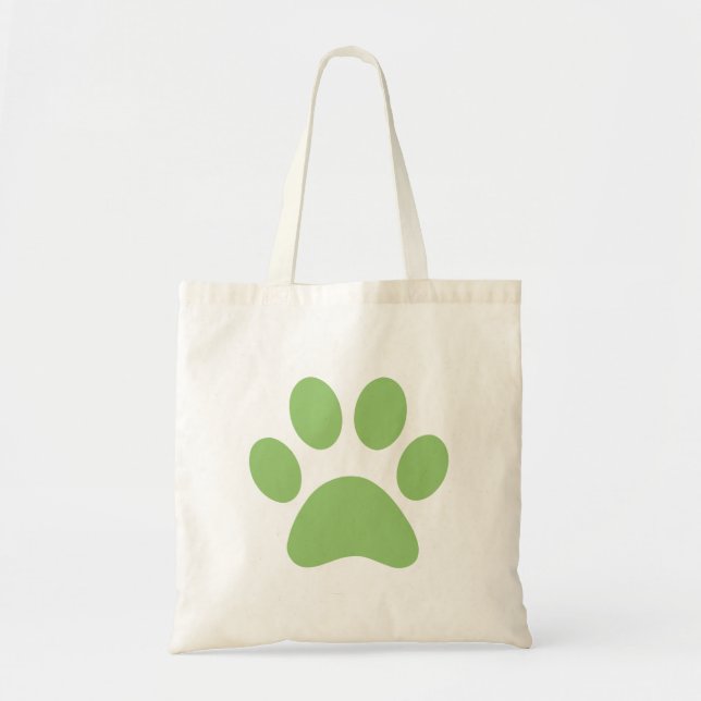 Paw Print Toot Bag Tygkasse (Framsidan)