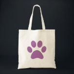 Paw Print Toot Bag Tygkasse<br><div class="desc">Roligt Paw Skriv ut design för djur älskare!</div>