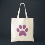 Paw Print Toot Bag Tygkasse<br><div class="desc">Roligt Paw Skriv ut design för djur älskare!</div>