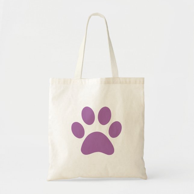 Paw Print Toot Bag Tygkasse (Framsidan)