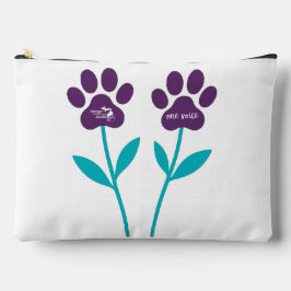 Paw Print Tulips Suppory Travel Pouch