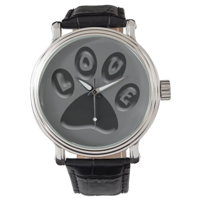 Paw Print Watch Armbandsur (Framsida)