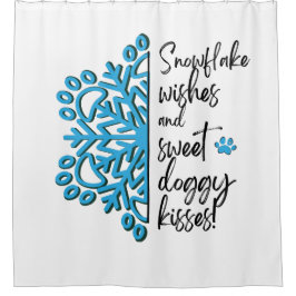 Paw Print Winter Snowflake
