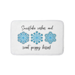 Paw Print Winter Snowflake Badrumsmatta