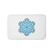 Paw Print Winter Snowflake