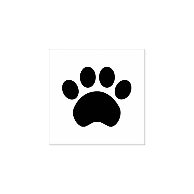 Paw Print Wood Frimärke Stämpel (Tryck)