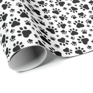 Paw Prints Gift Wrapping Paper Presentpapper