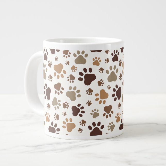 Paw Prints Mug Jumbo Mugg (Framsida vänster)
