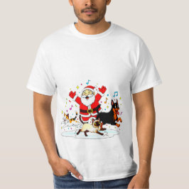 Paw-sitive Purr-suit: Santa’s Joyful Chase T Shirt