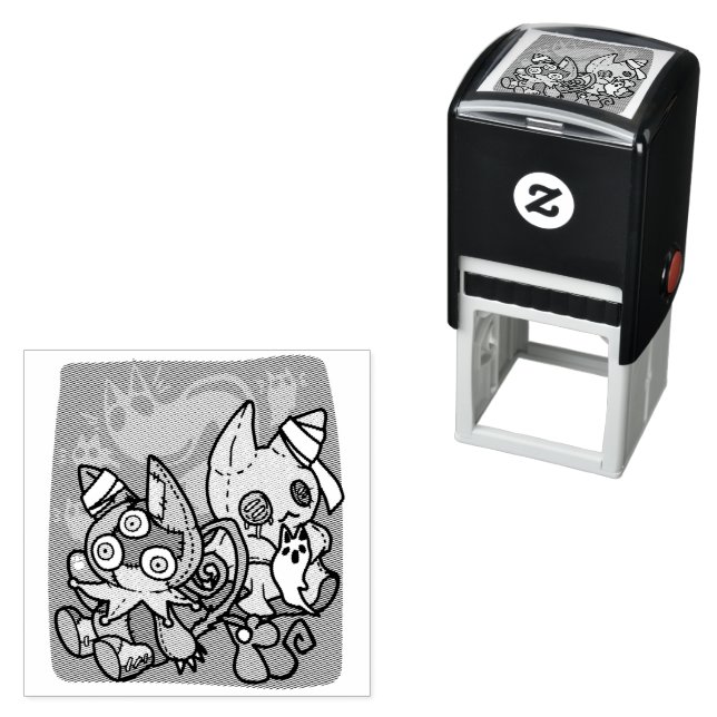 Paw-sitively Frightful | Monstrous Cats Halloween  Självfärgande Stämpel (In Situ)