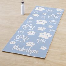 Paw Skriv ut doga-handskriven Monogram-Calming Blu