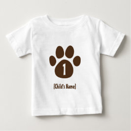 Paw Skriv ut födelsedag T-shirt