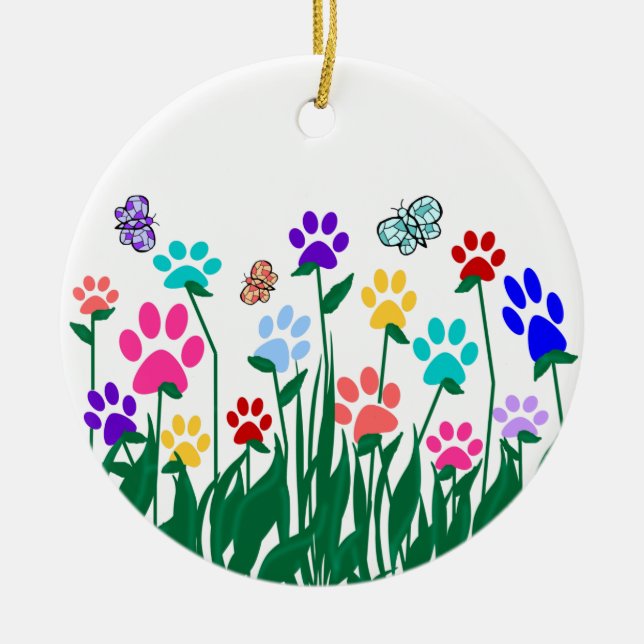 Paw Skriv ut Garden Ornament (Framsidan)