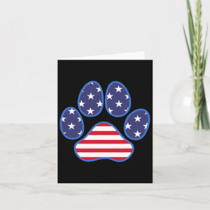 Paw Skriv ut Hund katt 4 juli 2010 amerikanska Fla Kort