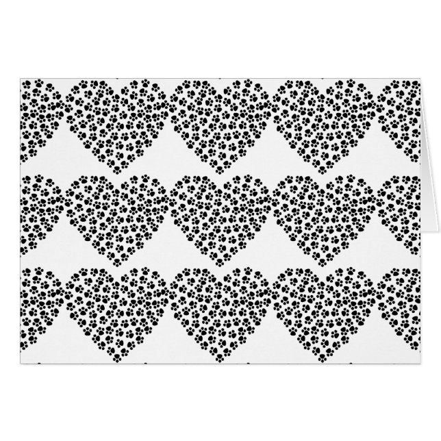 Paw skriver ut gratulationskort för silhuette hälsningskort (Framsidan Horizontal)