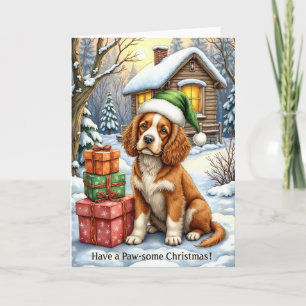 Paw-som jul – American Water Spaniel Kort