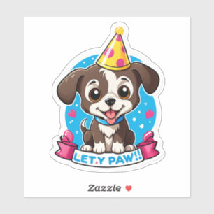 "Paw-ty Tid!" (Barn) Klistermärken